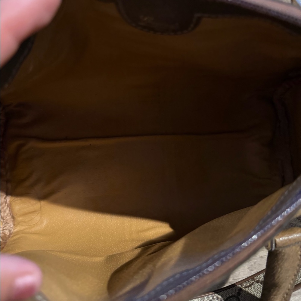 Gucci Beige and Green Satchel - Picture 8 of 9